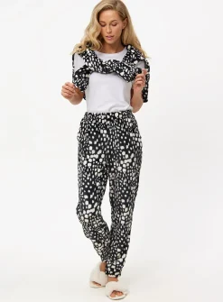 Mono Abstract Fleece Co-ord Pyjama Bottoms M