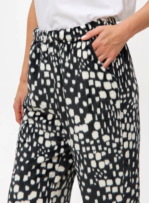 Mono Abstract Fleece Co-ord Pyjama Bottoms M