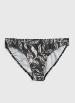 Mono Leaf Print Classic Bikini Bottoms 22