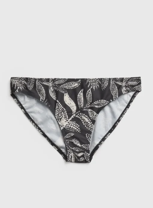 Mono Leaf Print Classic Bikini Bottoms 22