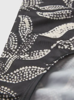 Mono Leaf Print Classic Bikini Bottoms 22