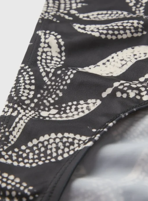 Mono Leaf Print Classic Bikini Bottoms 22