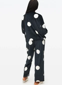 Mono Spot Printed Slinky Pyjamas S