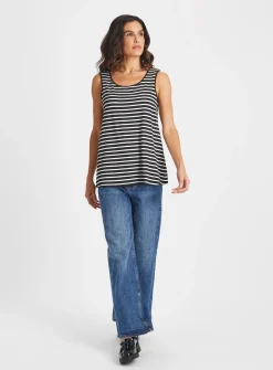 Mono Stripe Longline Vest Top 8