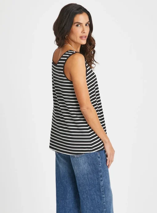 Mono Stripe Longline Vest Top 8