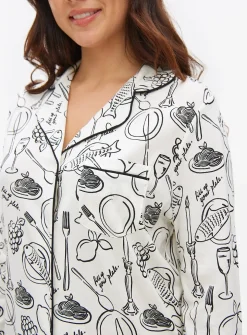 Mono Wine & Dine Printed Nightshirt S