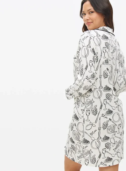 Mono Wine & Dine Printed Nightshirt S