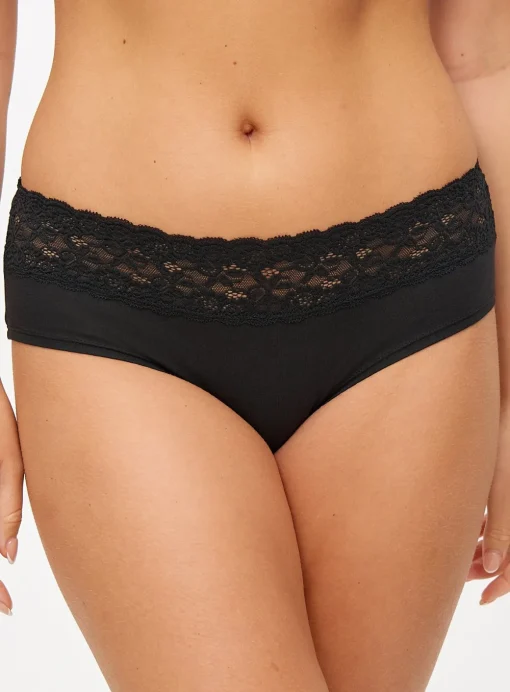 Monochrome Comfort Lace Knicker Shorts 5 Pack 12