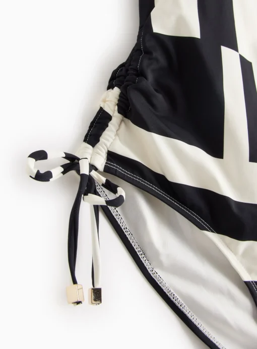Monochrome Geo Square Neck Swimsuit 8