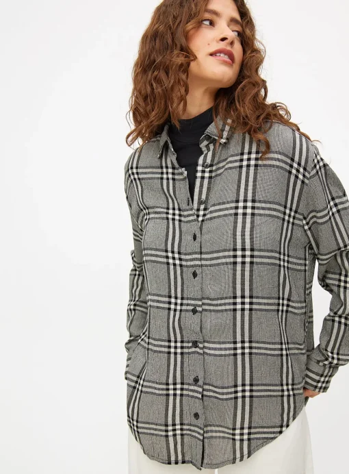 Monochrome Relaxed Fit Check Shirt 18
