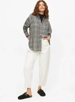 Monochrome Relaxed Fit Check Shirt 18