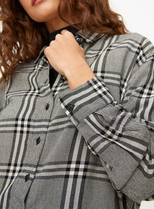 Monochrome Relaxed Fit Check Shirt 18