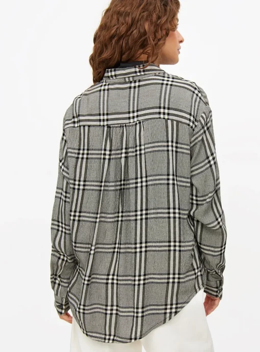 Monochrome Relaxed Fit Check Shirt 18