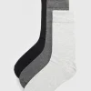 Monochrome Soft Grip Ankle Socks 3 Pack 9-12