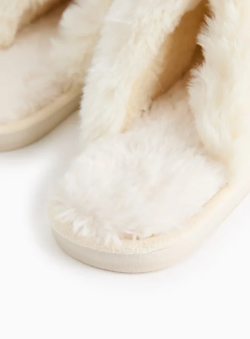 Mother's Day Slogan Cream Mule Slippers L
