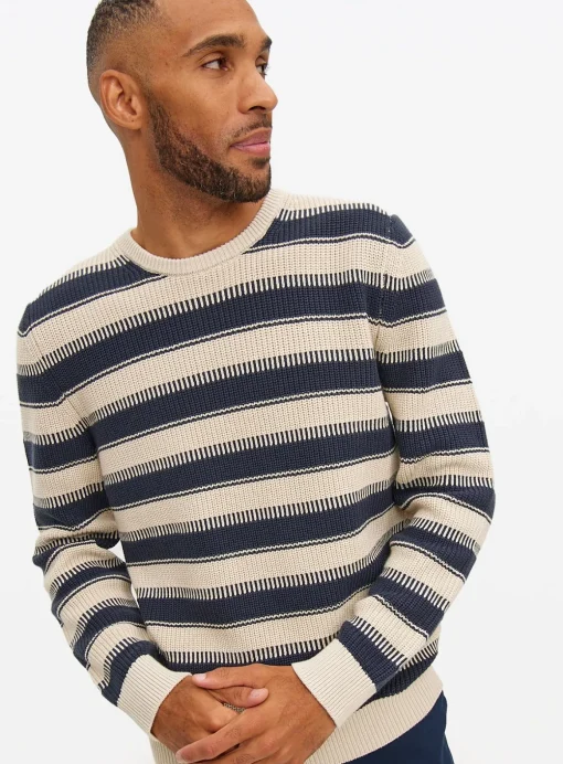 Nautical Comb Stripe Crew Jumper S