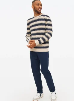 Nautical Comb Stripe Crew Jumper S