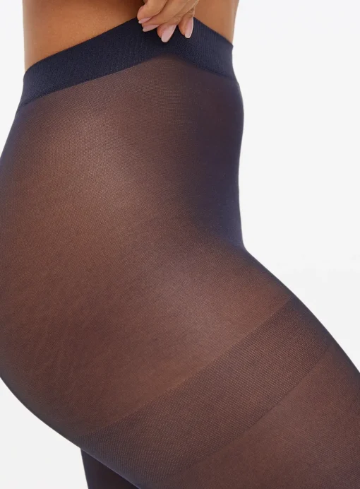Navy 40 Denier Opaque Tights 3 Pack XL
