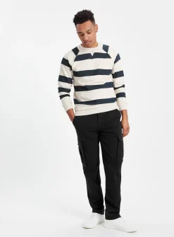 Navy Cargo Trousers 40R