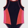 Navy Colour Block Swimsuit 1.5-2 years