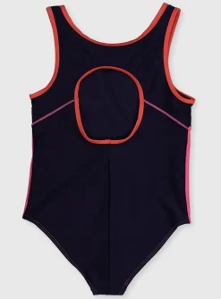 Navy Colour Block Swimsuit 1.5-2 years