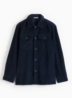 Navy Corduroy Overshirt XXL