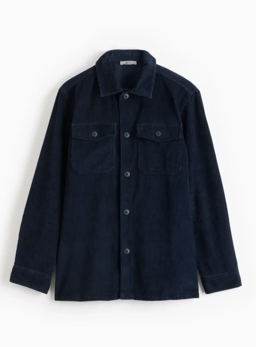 Navy Corduroy Overshirt XXL