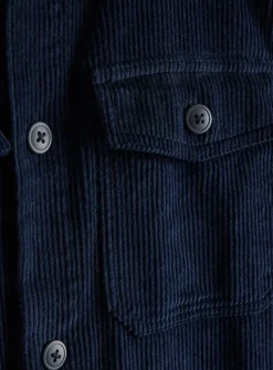 Navy Corduroy Overshirt XXL