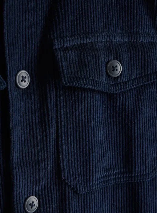 Navy Corduroy Overshirt XXL