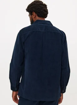 Navy Corduroy Overshirt XXL