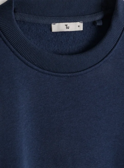 Navy Crew Neck Sweatshirt M