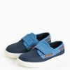 Navy Denim Panel Boat Shoes 8 Infant