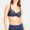 Navy Floral Lace Full Knickers 20