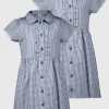 Navy Gingham Classic Dress 2 Pack 5 years