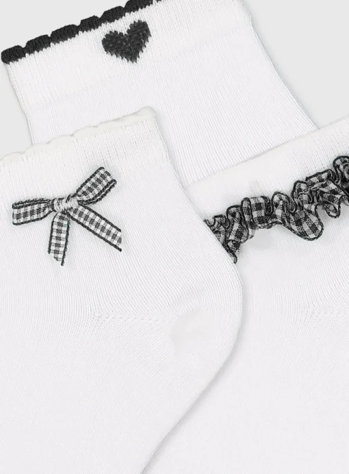 Navy Gingham Socks 5 Pack 6-8.5