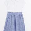 Navy Gingham Twofer School Dress 4 years
