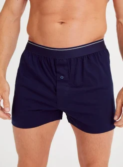Navy Jersey Boxers 3 Pack XXL