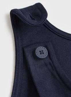 Navy Jersey School Pinafore 2 Pack 4 years