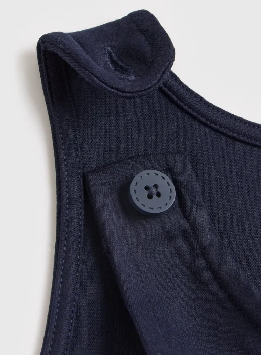 Navy Jersey School Pinafore 2 Pack 4 years