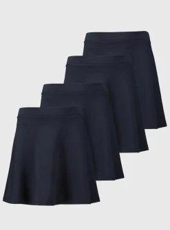 Navy Jersey Skater Skirt 4 Pack 6 years