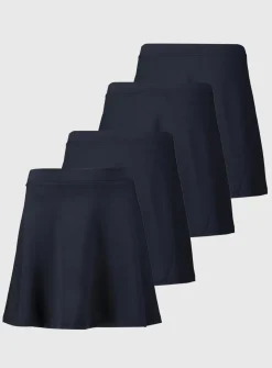 Navy Jersey Skater Skirt 4 Pack 6 years