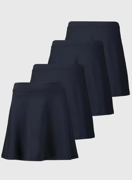 Navy Jersey Skater Skirt 4 Pack 6 years