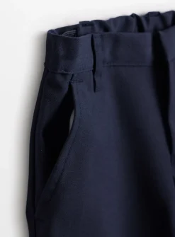 Navy Longer Leg Extendable Hem Trousers 2 Pack 5 years