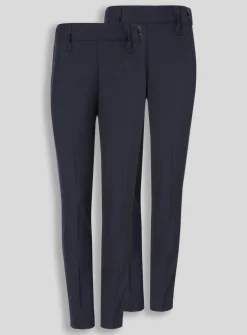 Navy Longer Leg Trouser 2 Pack 4 years