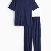 Navy Modal Blend Pyjama Set XL