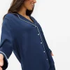 Navy Modal Blend Traditional Pyjamas L