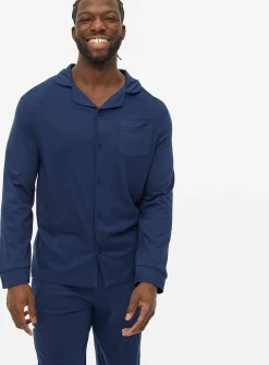 Navy Modal Blend Traditional Pyjamas L