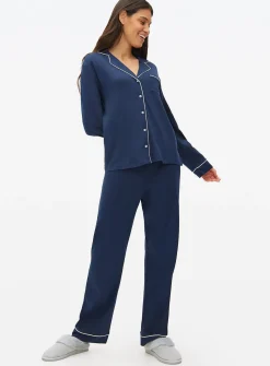 Navy Modal Blend Traditional Pyjamas L
