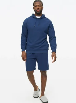 Navy Ottoman Pyjama Shorts L