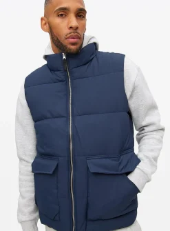 Navy Padded Gilet XXXL